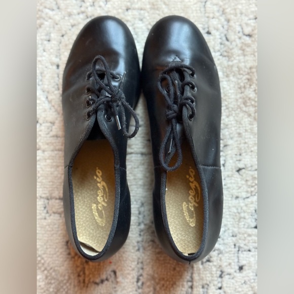 Capezio Women’s Tap Black Leather Dance Shoes - Picture 1 of 4